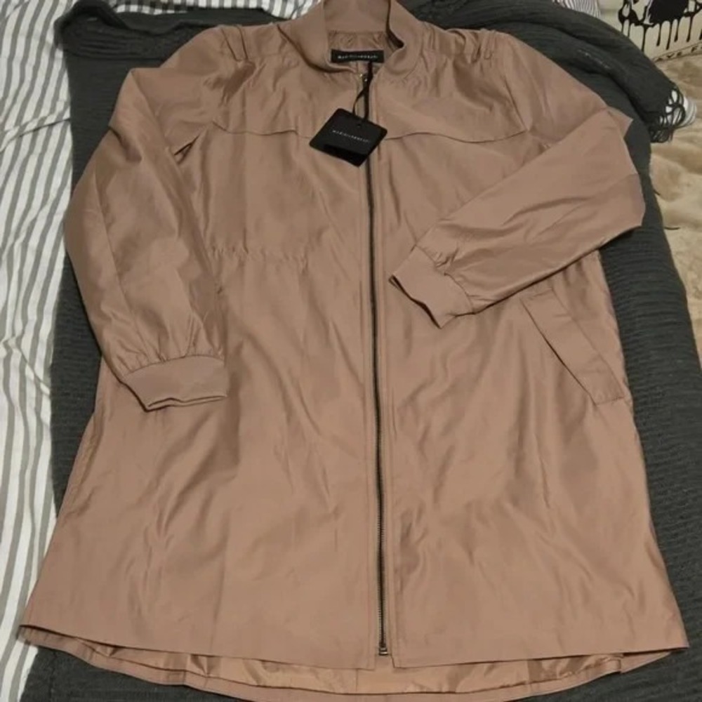 Mariella Rosati Long Windbreaker Lightweight Coat - Made in Italy! NWT!